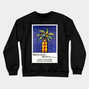 Brissago e Ronco s Ascona,Travel Poster Crewneck Sweatshirt